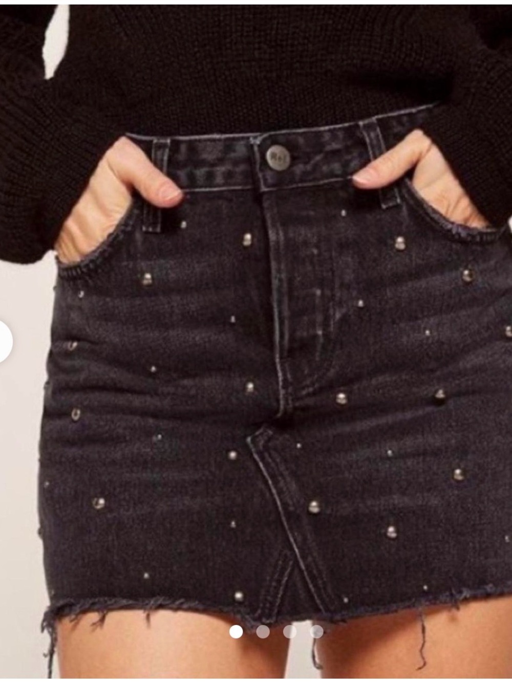 Reformation Davidson Denim Mini Skirt
